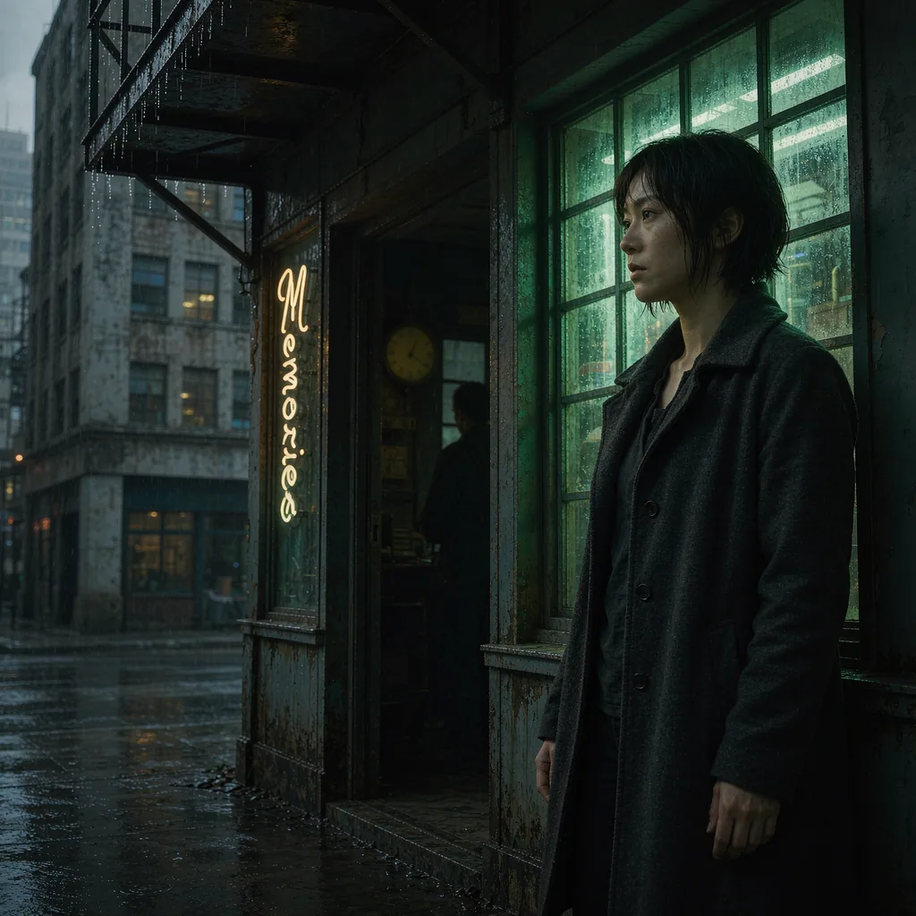 In a Los Angeles memory shop, Mara finds the sound of rain she remembers from a childhood the records say never happened.
