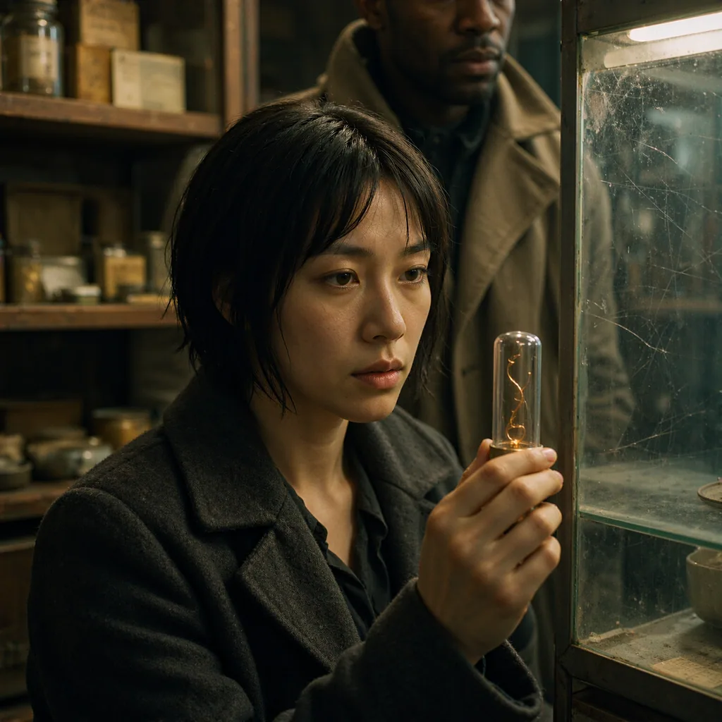 A glass capsule holds the memory. Detective Vale calls it evidence. Mara calls it the only thing she has kept.